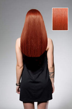 Vibrant Red Copper #130 - Full Head Set - 35cm
