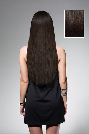 Darkest Brown #2 - Full Head Set - 55cm