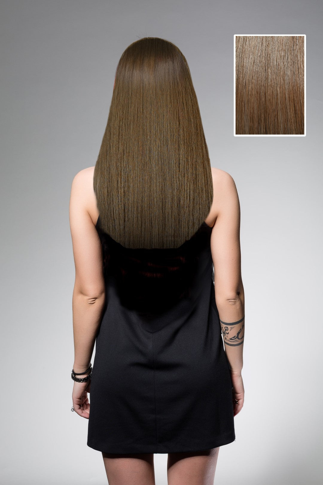 Medium Light/Ash Brown #7 - Full Head Set - 35cm