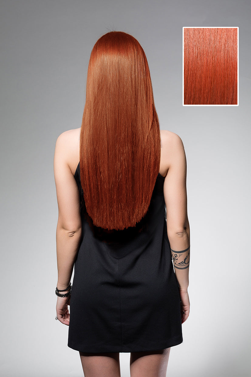 Vibrant Red Copper #130 - Full Head Set - 45cm