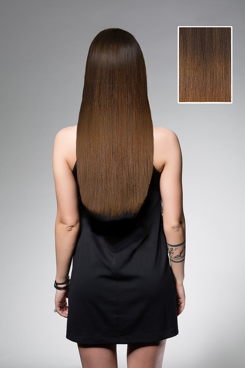 Cream Coffee Ombre #2SH4 - Full Head Set - 45cm