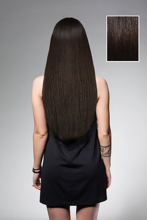 Darkest Brown #2 - Full Head Set - 55cm